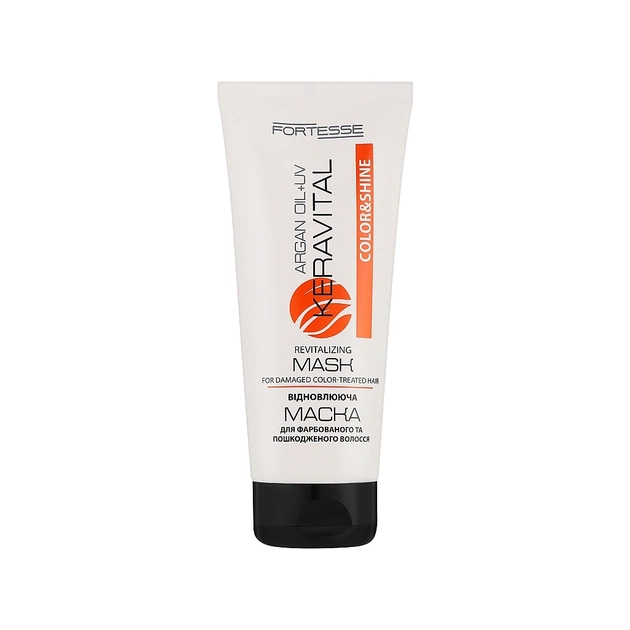 Маска для волосся Fortesse Professional Color & Shine З аргановою олією та UV-фільтром 200 мл (4823115504470) - зображення 1