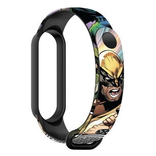 Ремінець до фітнес браслета Armorstandart Superhero для Xiaomi Mi Band 7/6/5 Wolverine comix Black (ARM59265) зображення 1