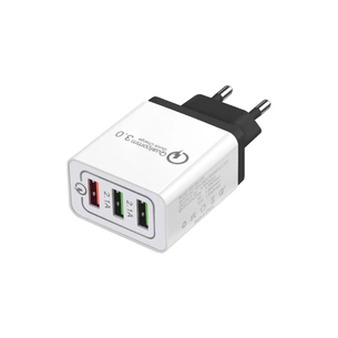 Зарядний пристрій XoKo QC-300 3 USB Qualcom 3.0 4.8A Black (QC-300-BK) зображення 1