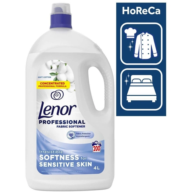 Кондиционер для белья Lenor Professional Sensitive 4 л (8700216760171) - изображение 3