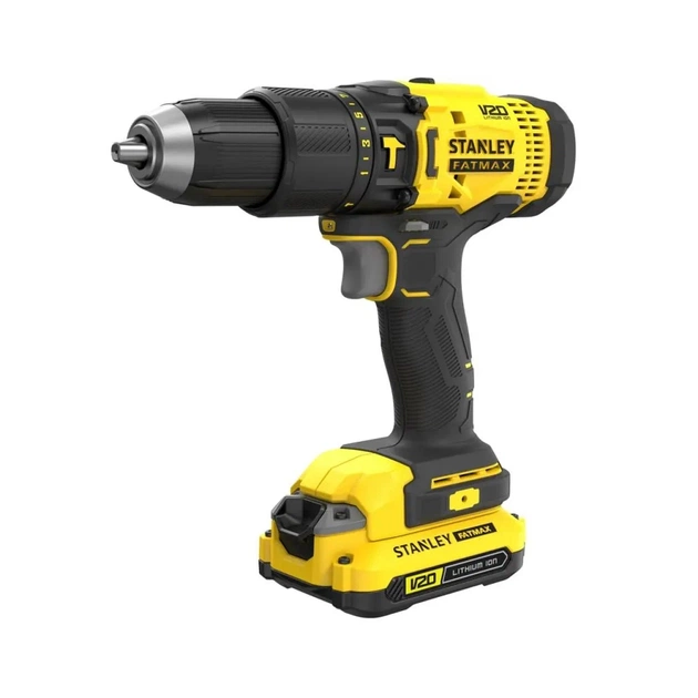 Шуруповерт Stanley FatMax, Li-lon 18V, 2x1.5Ah, 50 Нм, 0-350/1500 об/хв, 3.72 кг, кейс (SCD711C2K) - изображение 1