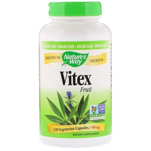 Травы Nature's Way Витекс, Авраамово дерево, 400 mg, 320 Капсул (NWY-11923) изображение 1