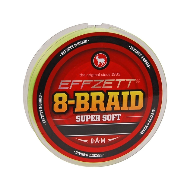 Шнур DAM Effzett 8-BRAID 125м 0,15мм 11,3кг (yellow) (3798015) - зображення 1