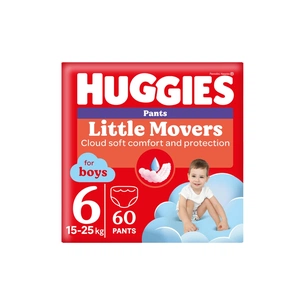 Підгузки Huggies Little Movers/Pants 6 (15-25 кг) Box для хлопчиків 60 шт (5029053564142) зображення 1