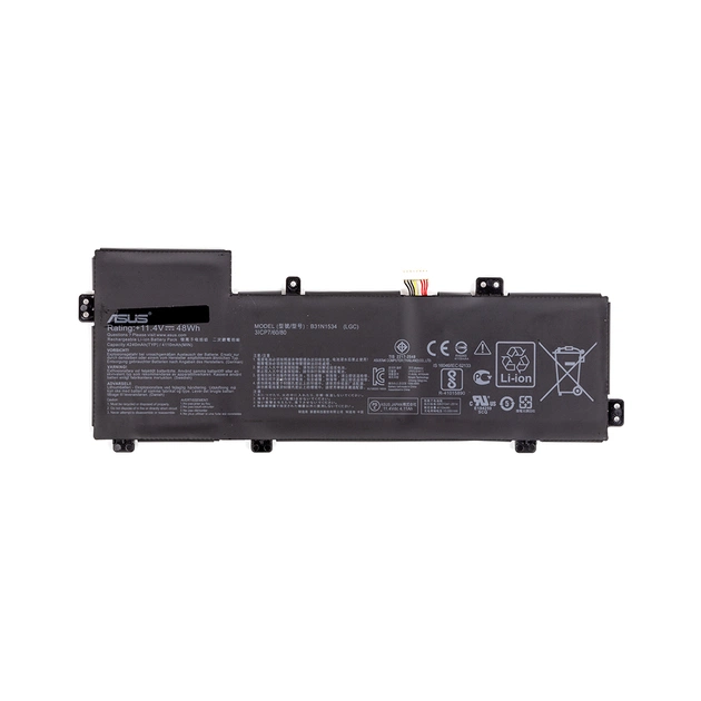 Аккумулятор для ноутбука ASUS Zenbook UX510 (B31N1534) 11.4V 4240mAh (NB431571) - изображение 1
