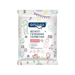 Дитячі вологі серветки Біокон Фрешка 20 шт (4820064563237) зображення 1