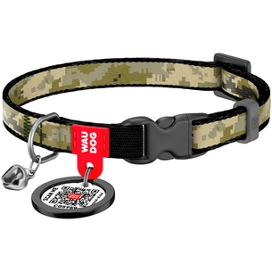 Нашийник для тварин WAUDOG Мілітарі з QR паспортом XS 20-30 см (279-4026) изображение 1