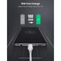 Дата кабель USB 2.0 AM to USB-C 0.25m 3A braided US288 white Ugreen (60129) - зменшене зображення 2