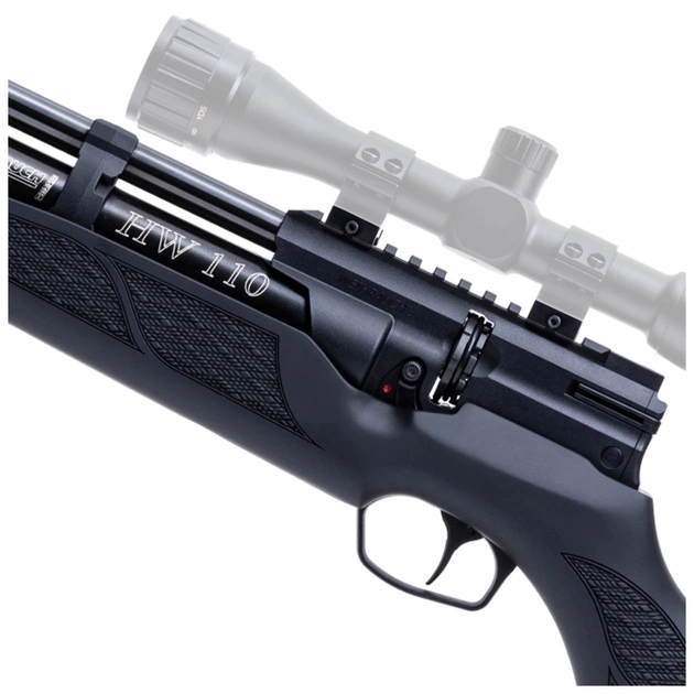 Пневматична гвинтівка Weihrauch РСР редукторна HW 110 S Black (20.110S20-01) - зображення 8