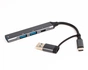 Концентратор USB Type-C/USB Maxxter 1xUSB-A 3.0, 2xUSB-A 2.0, 1xUSB-C Gray (HU3C-4P1CN-01) - уменьшенное изображение 3