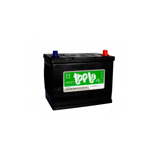 Акумулятор автомобільний Topla 75 Ah/12V AGM Euro Japan (114 120) - зображення 1