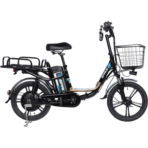 Електровелосипед Space 18" eELDORADO рама-15" 48B 10А*г 500Вт чорно-синій 2025 (ELB-SP-18-002) зображення 1