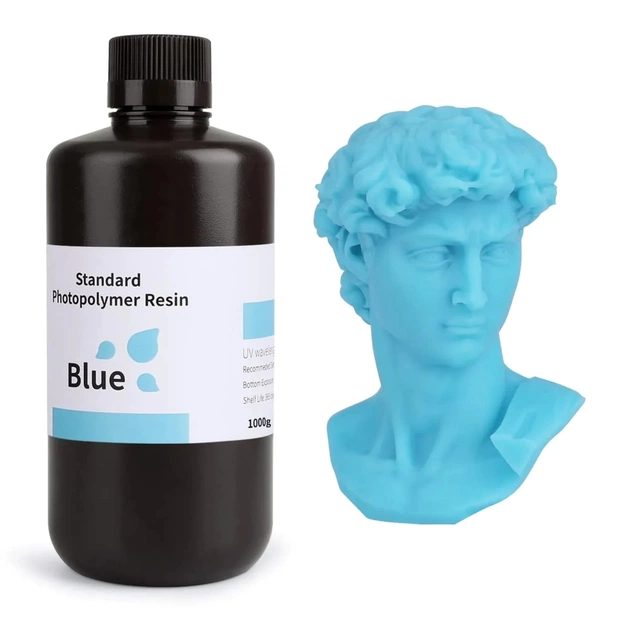 Фотополімерна смола ELEGOO Resin, Standard 1кг, blue (50.103.0089) - изображение 1