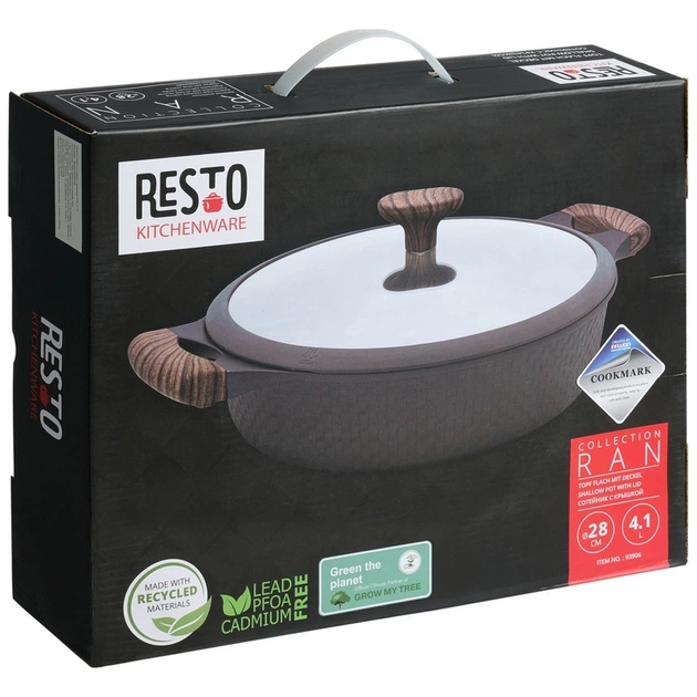 Сотейник Resto Ran чорний 28 см 4,1 л (93906) - picture 12