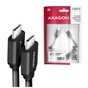 Дата кабель USB-C to USB-C 0.6m 60W black AXAGON (BUCM-CM10TB) - зменшене зображення 2