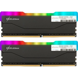 Модуль пам'яті для комп'ютера DDR4 16GB (2x8GB) 3000 MHz RGB X2 Series Black eXceleram (ERX2B416306AD) зображення 1