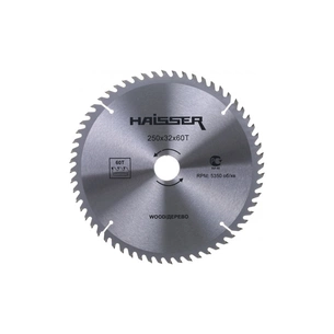 Диск пильний HAISSER по дереву - 250х32 60 зуб. (16475) зображення 1