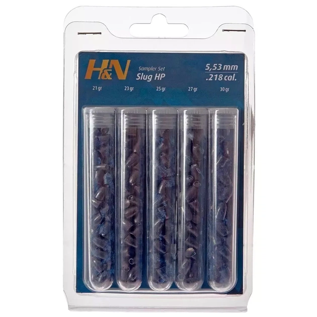 Пульки H&N Slug Sampler Test Set 5,53 мм (99985530005) - зображення 1