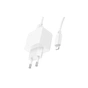 Зарядний пристрій HOCO CS11A USB + cable USB to Lightning white (6942007603577) - зменшене зображення 2