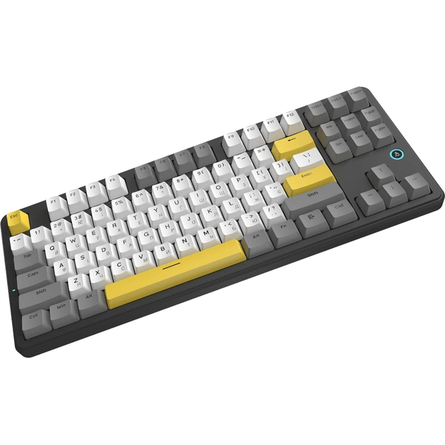 Клавіатура Ajazz AK870 V2 Flying Fish Switch USB UA Black/Grey/Yellow (AK870-V2-FF-BGY) - picture 4