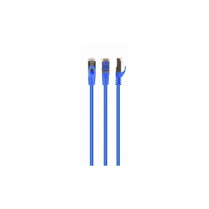 Патч-корд Cablexpert 2м S/FTP Cat 6A CU LSZH blue (PP6A-LSZHCU-B-2M) зображення 1
