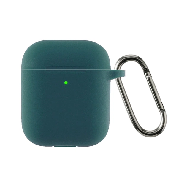 Чохол для навушників Armorstandart Ultrathin Silicone Case With Hook для Apple AirPods 2 Atrovirens (ARM59678) - зображення 1