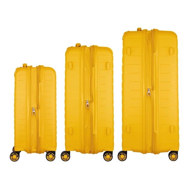 Набір валіз 2E Aero (L+M+S), бурштиново-жовті (2E-SPP-AERO-SET3-AY) - зображення 7