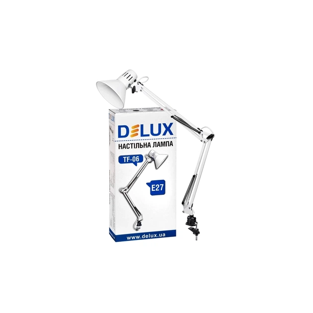Настільна лампа Delux TF-06 E27 Біла (90012370) - picture 2