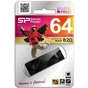 USB флеш накопичувач Silicon Power 64Gb BLAZE B20 black USB3.0 (SP064GBUF3B20V1K) - зменшене зображення 3