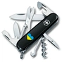 Ніж Victorinox Climber Ukraine Black "Серце жовто-блакитне" (1.3703.3_T1090u) - зменшене зображення 1