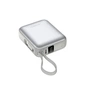 Батарея универсальная Choetech 10000mAh, 35W. PD/3.0, LED Display, buid-in type-C cabel, Silver (B832-SL) - уменьшенное изображение 2