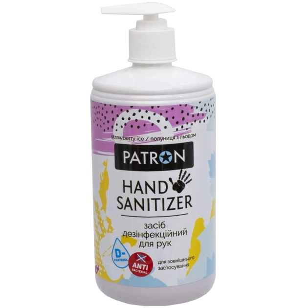 Антисептик для рук Patron Strawberry Ice 700 мл (F3-035-0.7L) - зображення 1
