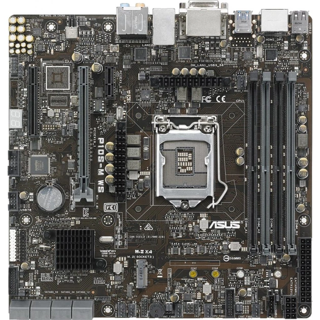 Серверна материнська плата ASUS P10S-M WS - зображення 1