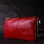 Сумка Grande Pelle З натуральної шкіри Червона (11670) - зменшене зображення 9