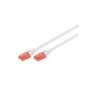 Патч-корд 0.5м, CAT 6 UTP, AWG 26/7, Cu, LSZH, white Digitus (DK-1617-005/WH) - зменшене зображення 1