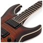 Електрогітара LTD MH-1000 EverTune Dark Brown Sunburst - уменьшенное изображение 6