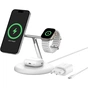 Зарядний пристрій Belkin 3in1 Magnetic Adjustable Pad Qi2 15W White (WIZ023VFWH) - зменшене зображення 3