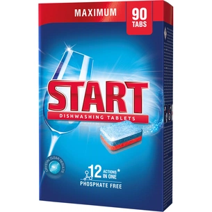 Таблетки для посудомийних машин Start Maximum 90 шт. (4820207100084) изображение 1