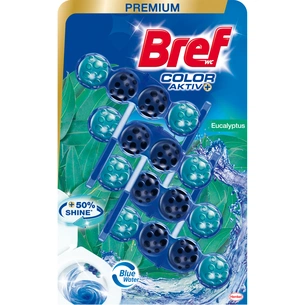 Туалетний блок Bref Кольорова вода Евкаліпт 4х50 г (9000101530636) зображення 1