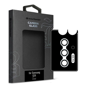 Скло захисне Armorstandart Camera glass Supreme Black Icon Samsung S24 Clear (ARM76614) зображення 1
