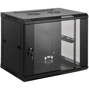Шафа настінна Kingda 15U 19" 600x600 RAL9004 (KD-007-6615) зображення 1