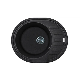 Мийка кухонна Adamant Ovum чорний (1824296100403) зображення 1