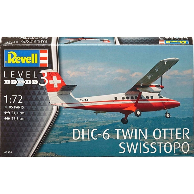 Збірна модель Revell Літак DHC-6 Twin Otter Swisstopo 1:72 (3954) - изображение 1