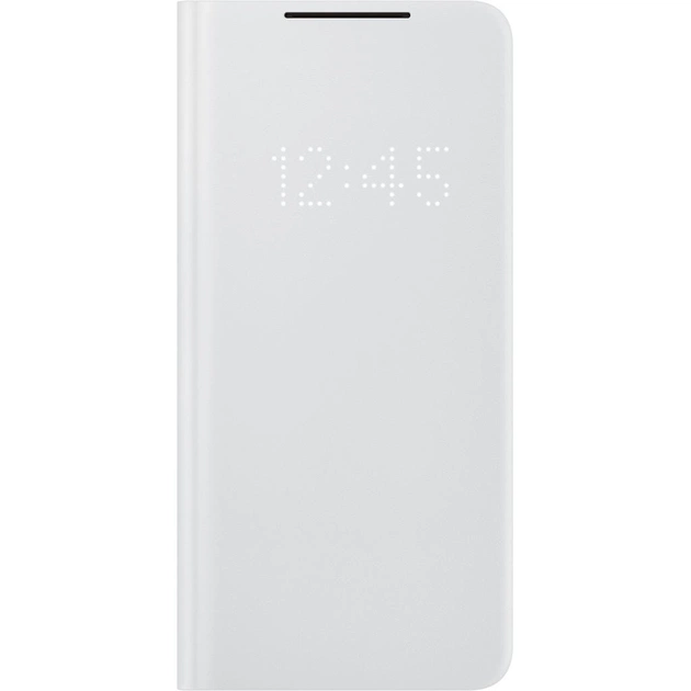 Чохол до мобільного телефона Samsung Smart LED View Cover Galaxy S21+ Light Gray (EF-NG996PJEGRU) - зображення 1