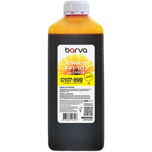 Чорнило Barva Canon PFI-102/107 1L Y (C107-892) зображення 1