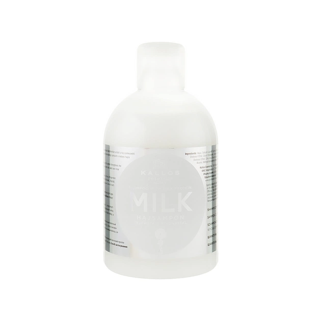 Шампунь Kallos Cosmetics Milk Поживний з молочним протеїном для сухого і пошкодженого волосся 1000 мл (5998889511654) - изображение 1