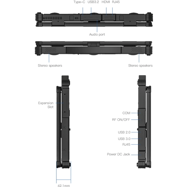 Ноутбук Vinga Scout X14A (X14A-1235161024B) - изображение 11