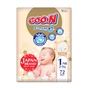 Підгузки GOO.N Premium Soft для немовлят до 5 кг 1 NB на липучках 72 шт (F1010101-152) - зменшене зображення 1