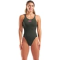 Купальник Arena Team Swimsuit Swim Tech Solid 004763-609 темно-зелений 38 (3468337774532) - зменшене зображення 1