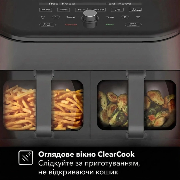 Мультипіч Instant Vortex Plus Double Basket ClearCook - зображення 2